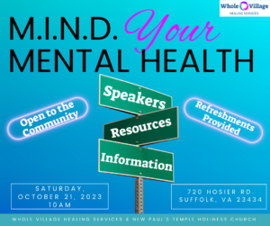 Flyer for MIND Your Mental Health Fair